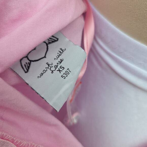 Hell Bunny Vixen Pink Circle Skirt Size XS Retro Pin Up Rockabilly Midi Full - Picture 7 of 8